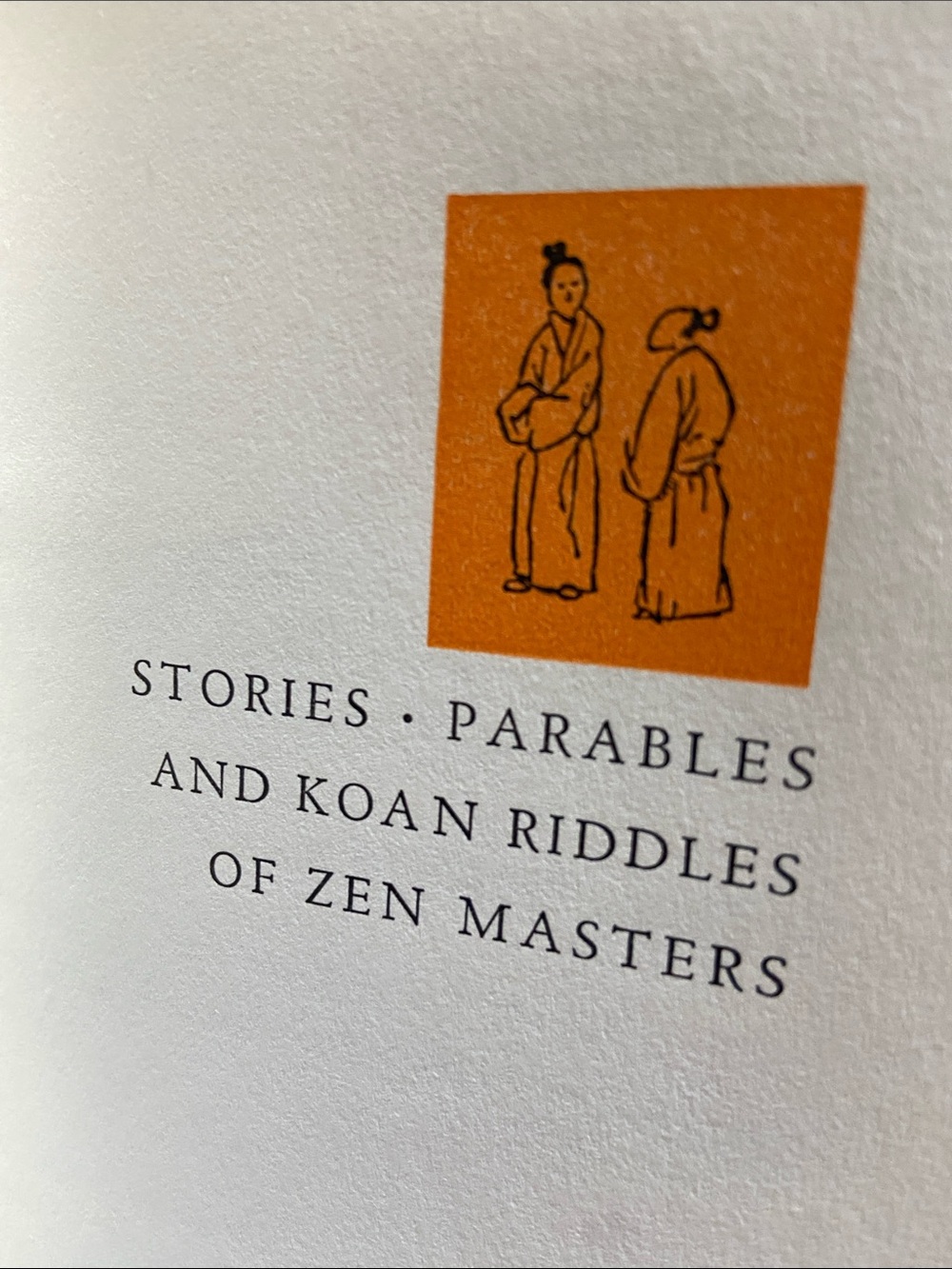 Vintage 1st edition 50s 1950s Zen Buddhism Orange Floral Buddhist stories book - Picture 3 of 11